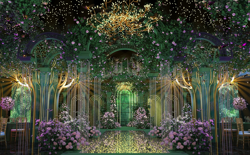 苏家屯奇妙森林婚礼堂效果展示